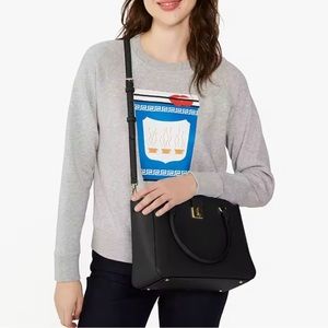 NWT Kate Spade Leather Phoebe Satchel In black
